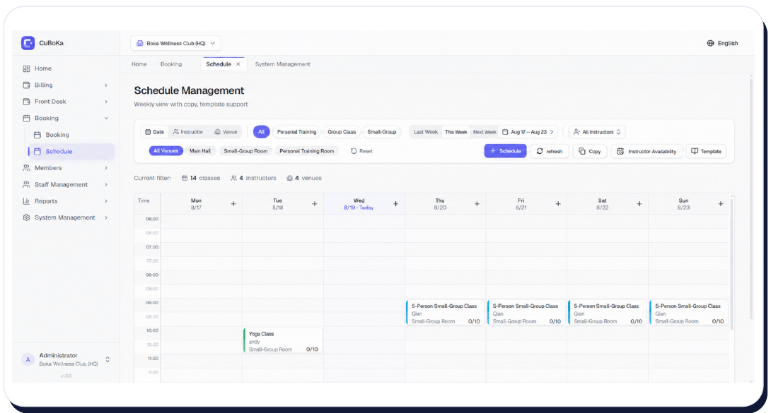 CuBoKa scheduling